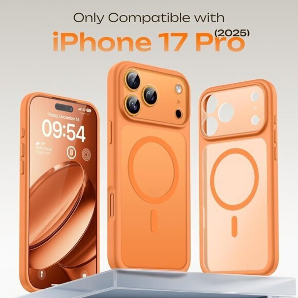 TOCOL for iPhone 17 Pro Case, Full Camera Protection, Built-in Magnetic Ring, Co